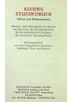 Kleines Stundenbuch