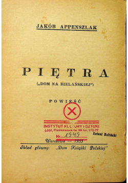 Piętra 1933 r