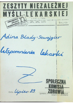 Wspomnienia lekarki
