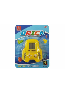 Gra elektroniczna tetris bricks rakieta żółta