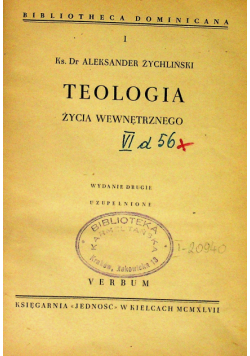 Teologia życia wewnętrznego 1947r
