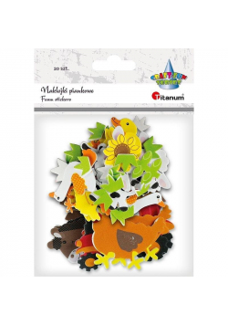 Naklejki piankowe zwierzęta, ptaki, gady mix 48szt