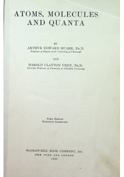 Atoms molecules and quanta 1930r