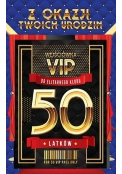 Karnet Urodziny 50 VIP - 07