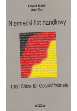 Niemiecki list handlowy