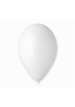 Balony pastelowe białe 25cm 50szt