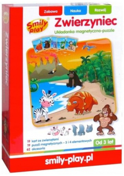 Układanka magnetyczna-puzzle Zwierzyniec
