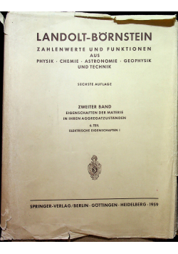 Landolt Bornstein sechste auflage
