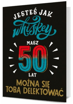Karnet Urodziny 50 męskie K. B6-1902
