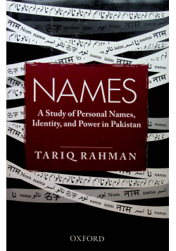 Names A study of personal names identity and power in Pakistan