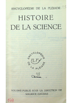 Histoire de la science