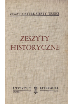 Zeszyty historyczne 43