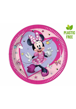 Talerzyki papierowe Minnie Junior 20cm 8szt