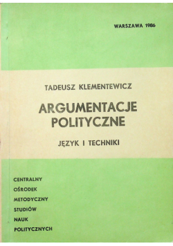 Argumentacje polityczne język i techniki