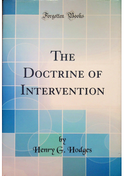 The doctrine of intervention reprint z 1915r
