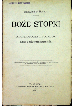 Boże stopki 1907 r.