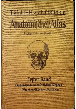 Toldt Anatomischer Atlas 1934 R