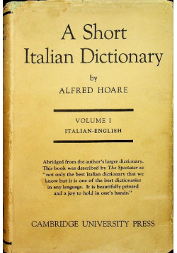 A short italian dictionary