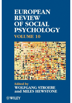 European Review of Social Psychology V10