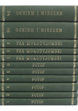 Sienkiewicz Powieść 12 tomów Reprint 1884 r