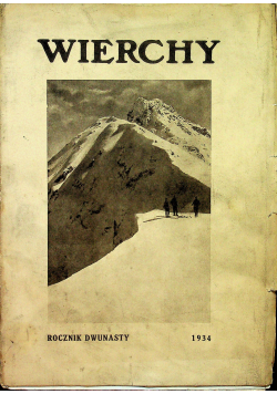 Wierchy Rocznik dwunasty 1934 r