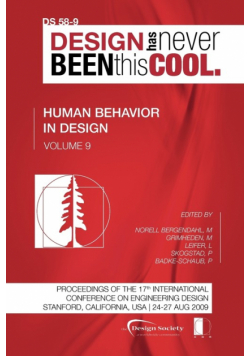 Proceedings of ICED'09, Volume 9, Human Behaviour in Design