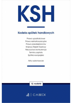 KSH Kodeks spółek handlowych oraz ustawy towarzyszące