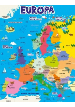 Dwustronna plansza/ściąga A4 Europa