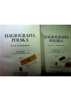 Hagiografia Polska słownik bio - bibliograficzny  tom 1 i 2