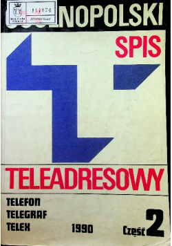 Ogólnopolski spis teleadresowy 1990 Część 2