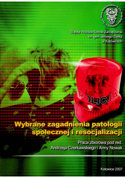 Wybrane zagadnienia patologii społecznej i resocjalizacji
