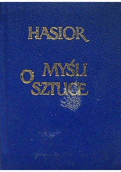 O myśli sztuce wersja kieszonkowa