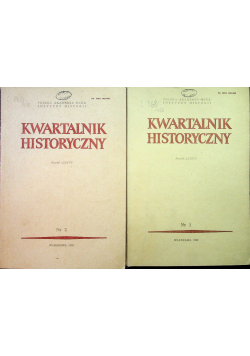Kwartalnik historyczny nr 1 i 2