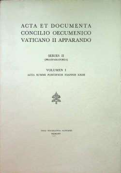 Acta et Documenta concilio oecumenico vaticano II apparando