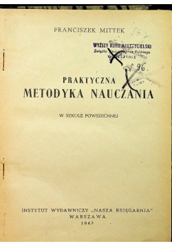 Praktyczna metodyka nauczania