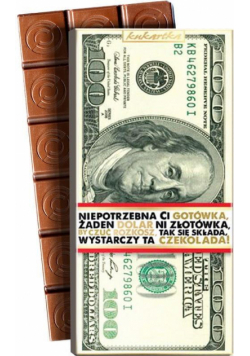 Czekolada CZK-107 100 dolarów banknot