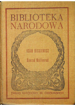 Adam Mickiewicz Konrad Wallenrod