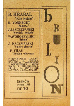 Brulion Nr 10 Wiosna 1989
