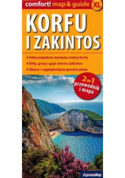 Korfu i Zakintos 2 w 1 przewodnik i mapa