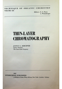 Thin Layer Chromatography
