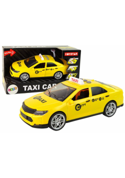 Auto taxi pojazd 1:14 światło i dźwięk żółte
