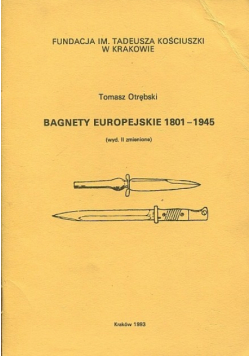 Bagnety europejskie 1801 1945