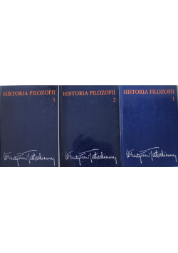 Historia filozofii Tom I do III