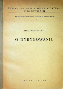 O dyrygowaniu