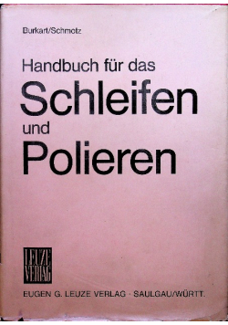 Handbuch fur das schleifen und polieren