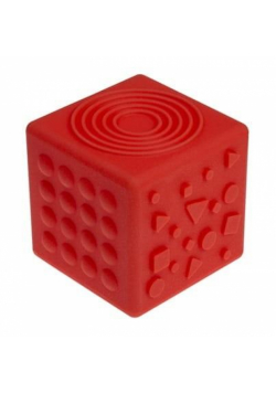 Kostka sensoryczna czerwona 8,5cm
