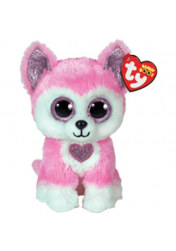 Beanie Boss Hunk - husky różowy 15 cm