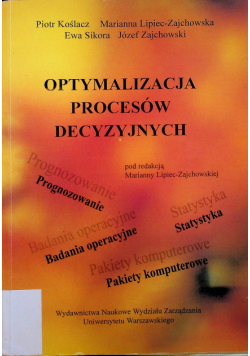 Optymalizacja procesów decyzyjnych