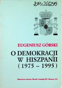 O demokracji w Hiszpanii 1975 - 1995