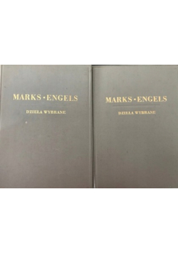 Marks Engels dzieła wybrane  2 tomy 1949 r.